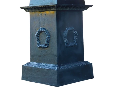 Large Pedestal - Column | Cast iron | Black
