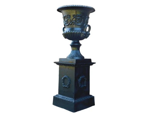 Large Pedestal - Column | Cast iron | Black