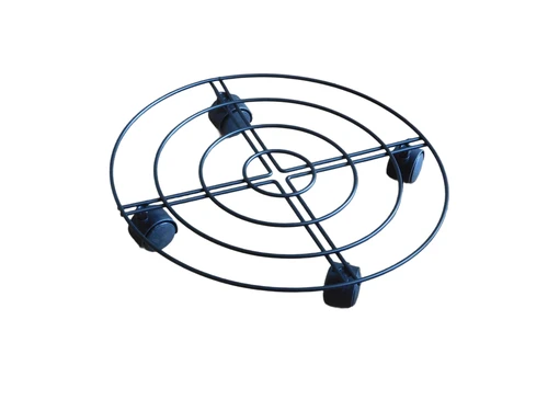 Ronde planttrolley - zwart