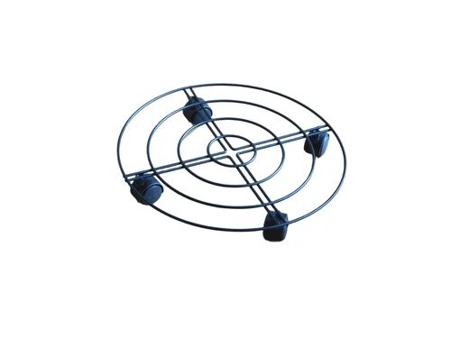 Ronde planttrolley - zwart