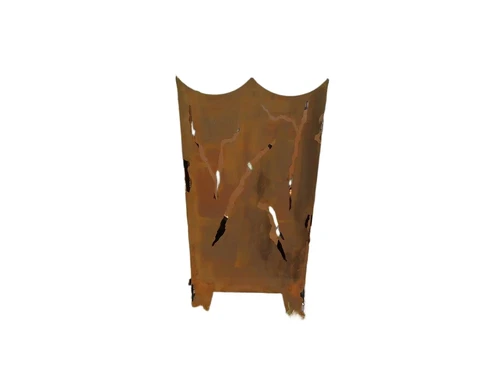 Fire basket cast iron - rust colour