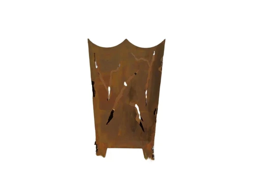 Fire basket cast iron - rust colour