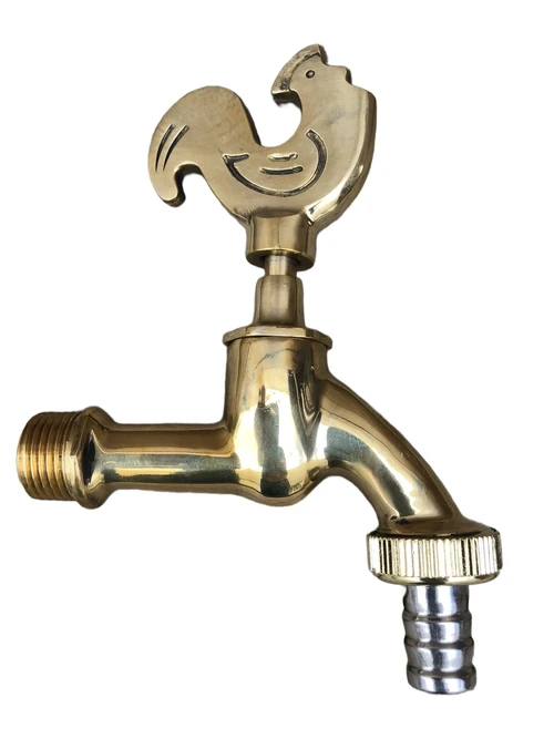 Waterkraan met haan voor tuin fonteinen, messing