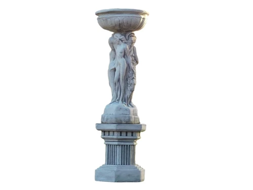 Statue with Three Women and Scale on Base - 130 cm - Full Stone