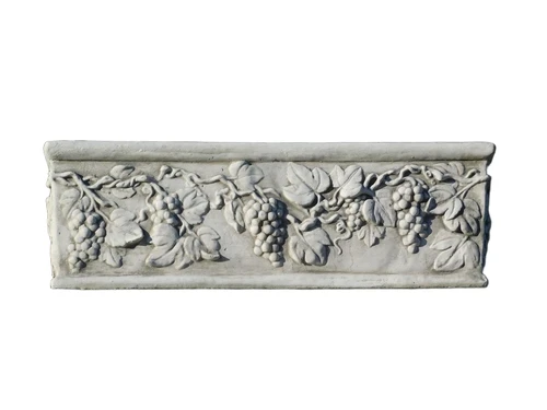 Flower box with bunches of grapes - 70 cm - Stone