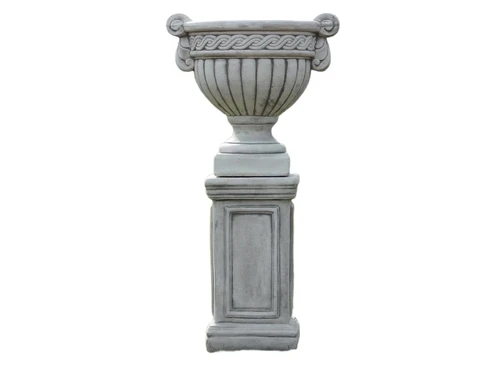 Flower pot - Goblet on Pedestal - 90 cm - Stone