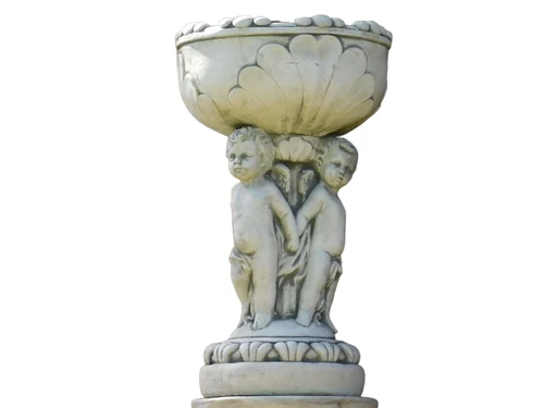 Flower pot with Angels - 65 cm - Stone