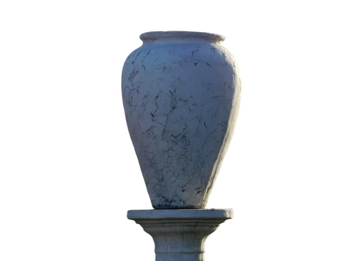 Klassische Gartenvase - 63 cm - Stein