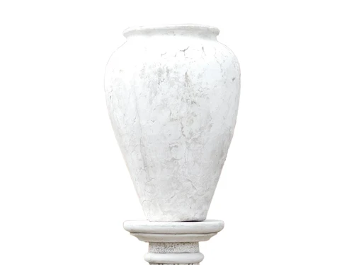 Classic Garden Vase on Round Pedestal - 120 cm - Stone