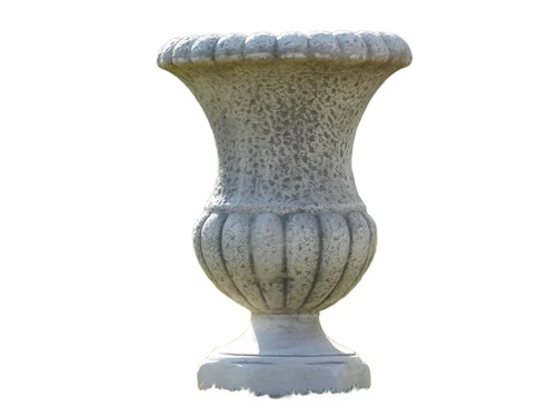Robuste Gartenvase - 55 cm - Stein