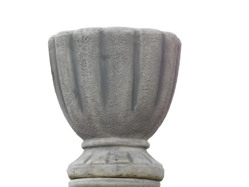 Runde Gartenvase - 52 cm - Stein