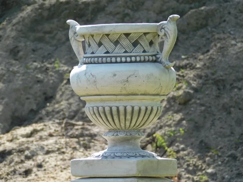 Garden Vase with Ears - 53 cm - Detailed - Stone