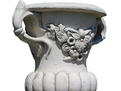 Garden Vase with Ears on Pedestal - 153 cm - Stone
