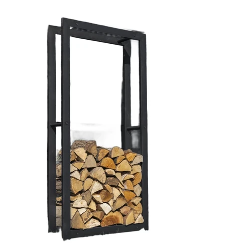 Wood storage - Black - L - Iron