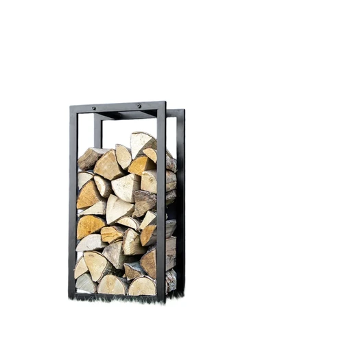 Holzlagerung - Schwarz - M - Eisen