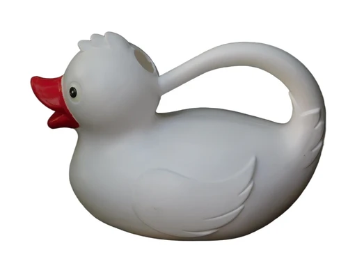 Garten Gießkanne die Ente, Kindergießkanne, Blumengießkanne, Sandkastenkanne, weiß