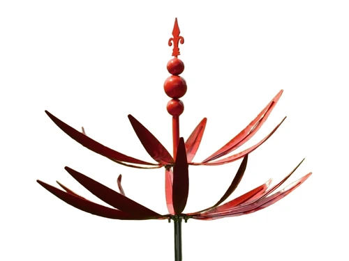 Garden Stake Windspinner - 80 cm - Red - Metal