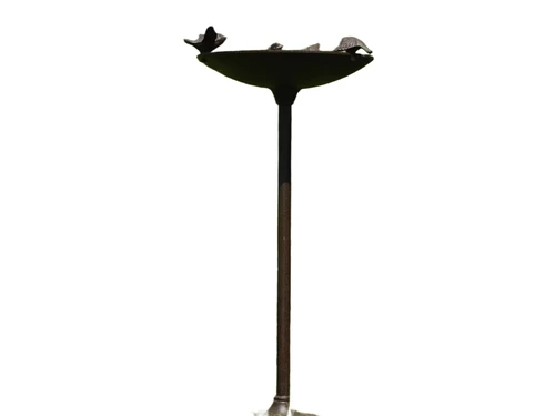 Vogelbad met 4 Vogeltjes - 60 cm - Gietijzer