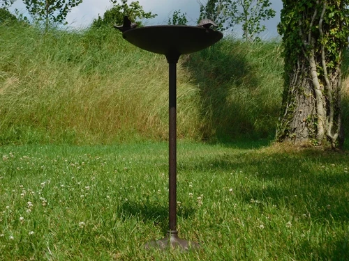 Vogelbad met 4 Vogeltjes - 60 cm - Gietijzer