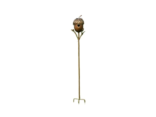 Vogelhaus Eichel - Stehend - 170 cm - Gartenstab - Kupferoptik