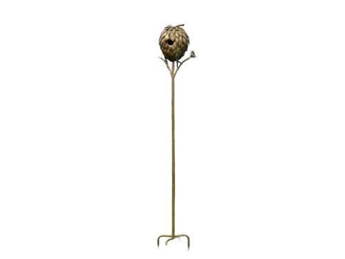 Birdhouse Standing - 170 cm - Garden Stick - Copper look