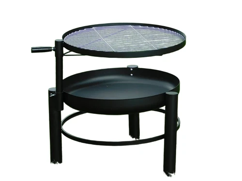 Fire bowl with BBQ Grid - Black