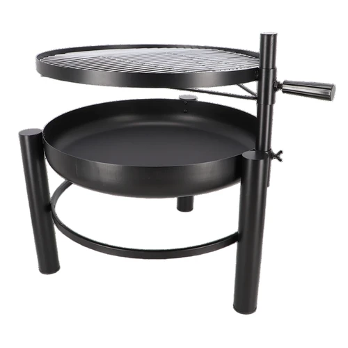 Fire bowl with BBQ Grid - Black