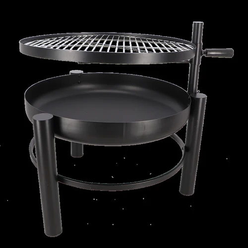 Fire bowl with BBQ Grid - Black