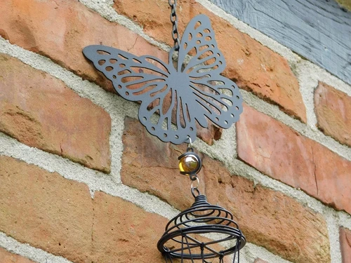 Wind chime Butterfly - 70 cm - Black
