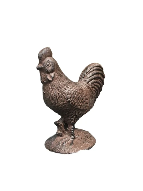 Statue of a rooster, made of cast iron