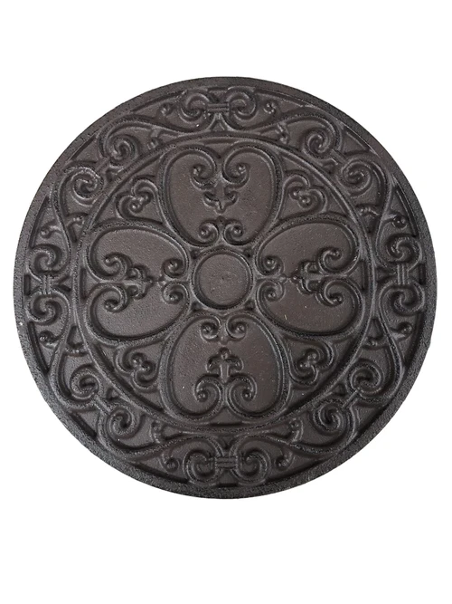 Grille round as lawn stairs, Decoration for Garden wall, Fireplace grille
