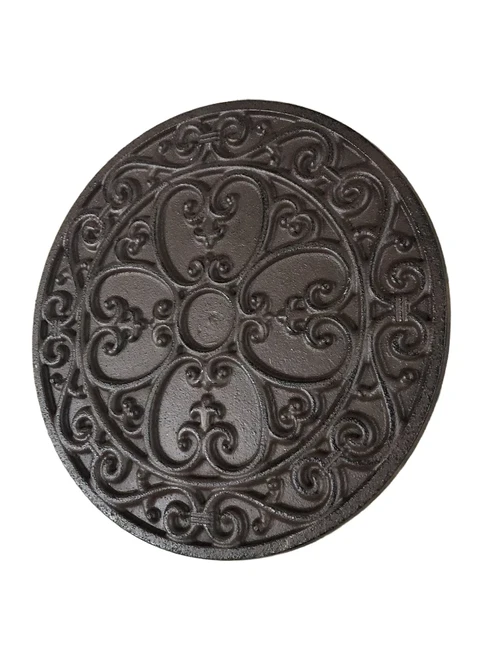 Grille round as lawn stairs, Decoration for Garden wall, Fireplace grille