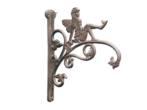 Hanger met Engel - gietijzer - donkerbruin
