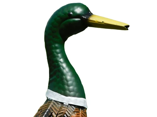 Set of 2 Ducks - Metal - Colourful Decoration