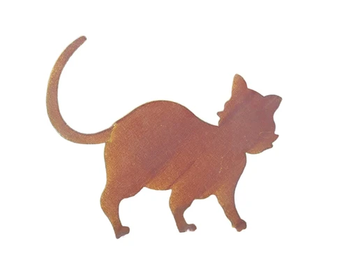 Tuinsteker in de vorm van een poes / kat, leuke tuindecoratie!