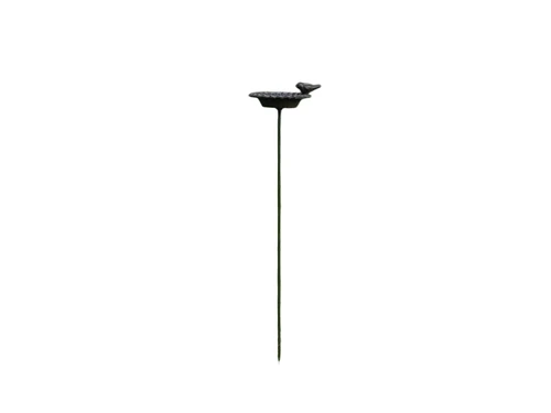 Bird bath on Pin - Garden Stick - Cast iron - Dark brown