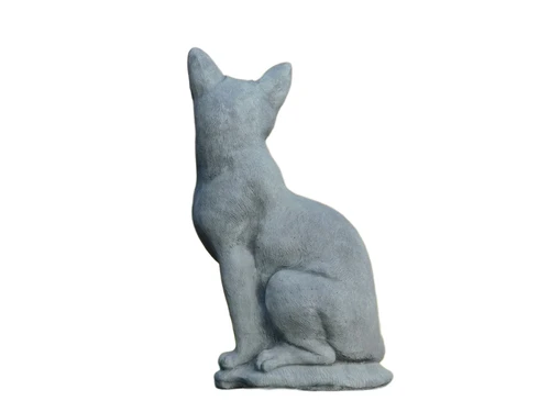 Sitting Cat - Stone - 40 cm - Garden Statue
