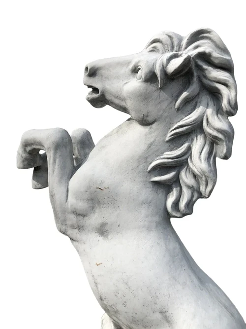 Prancing Horse XL - Solid Cast Stone