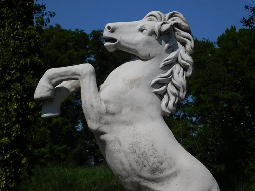 Prancing Horse XL - Solid Cast Stone
