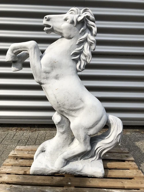 Prancing Horse XL - Solid Cast Stone