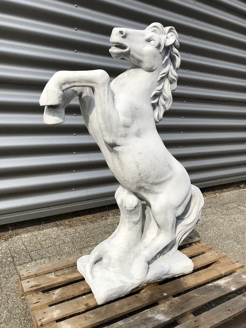 Prancing Horse XL - Solid Cast Stone