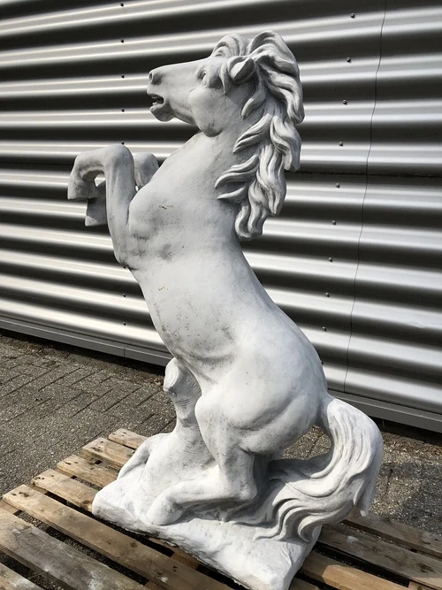 Prancing Horse XL - Solid Cast Stone