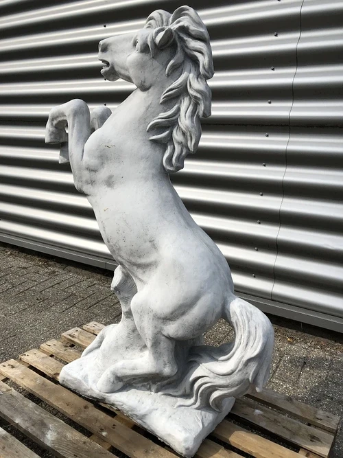 Prancing Horse XL - Solid Cast Stone