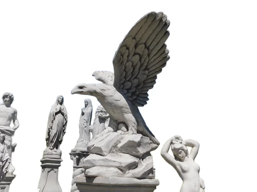 Wirklich faszinierende solide Kunststein-Statue eines Adlers, super schön!