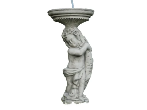 Statue - Water spout - Woman with Fish - Stone