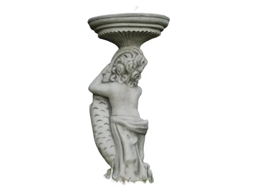 Statue - Water spout - Woman with Fish - Stone