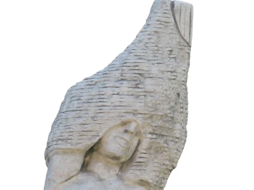 Bare Woman Water Spout - 105 cm - Stone