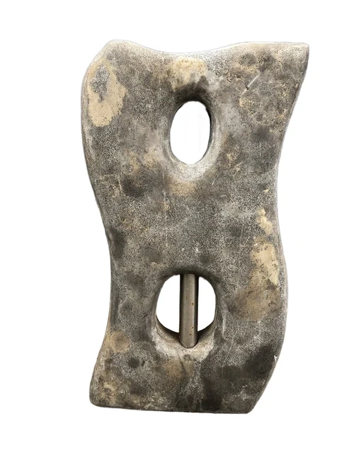Granite watercourse, ornament, standing, pond ornament, water step. grey LAST!