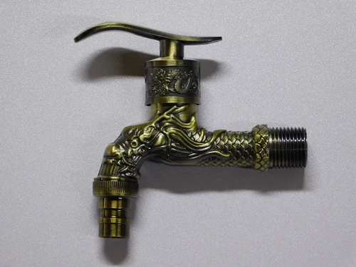 Ornamental Water Tap - Brass - Rosette included
