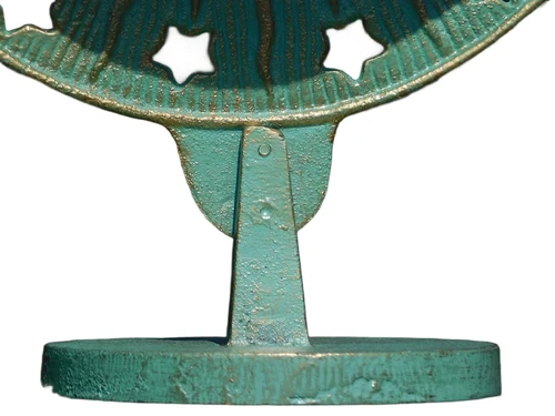 Elegant Sundial - 40 cm - Turquoise - Cast Iron